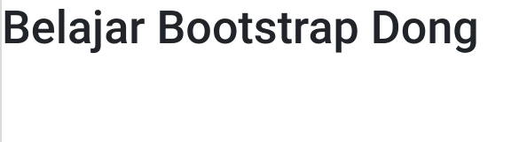 Menginstall bootstrap